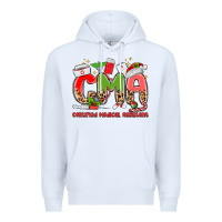 White cma certified medical assistant Premium Hoodie - MaliasSmallBusiness