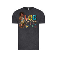 Vintage Black afro woman loc queen Vintage Tee - texasbilliewilder