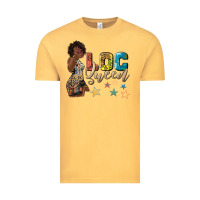 Vintage Mustard afro woman loc queen Vintage Tee - texasbilliewilder