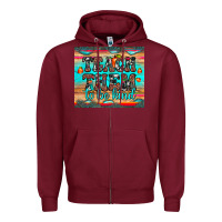 Burgundy teach them to be kind Zipper Hoodie - JahusDesignShop