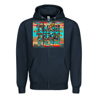Navy teach them to be kind Zipper Hoodie - JahusDesignShop
