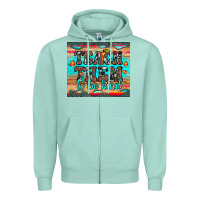 Seafoam teach them to be kind Zipper Hoodie - JahusDesignShop