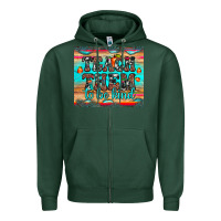 Sports Green teach them to be kind Zipper Hoodie - JahusDesignShop