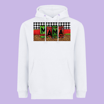 Mama Christmas Heavyweight Hoodie Designed By Jasminsmagicworld