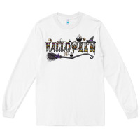 White halloween Long Sleeve Tee - CowhideDigitalArt
