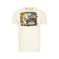 Vintage Arctic Easter Farm Bunny And Pig Vintage Tee - RanaPortraitStore
