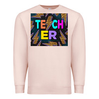Pale Pink Teacher Day Premium Sweatshirt - LillyAllenDesigns