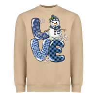 Mushroom love snowman Heavyweight Sweatshirt - MaliasSmallBusiness