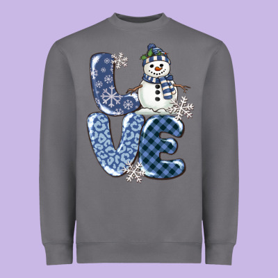 Heavyweight Sweatshirt love snowman