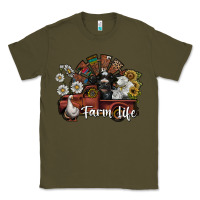 Army Green farm life Classic Tee - SublimationCraftShop