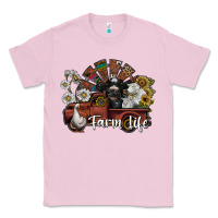 Bubblegum Pink farm life Classic Tee - SublimationCraftShop