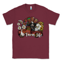 Burgundy farm life Classic Tee - SublimationCraftShop