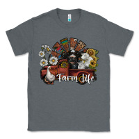Charcoal Heather farm life Classic Tee - SublimationCraftShop
