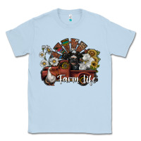 Dusty Blue farm life Classic Tee - SublimationCraftShop
