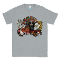 Heather Grey farm life Classic Tee - SublimationCraftShop