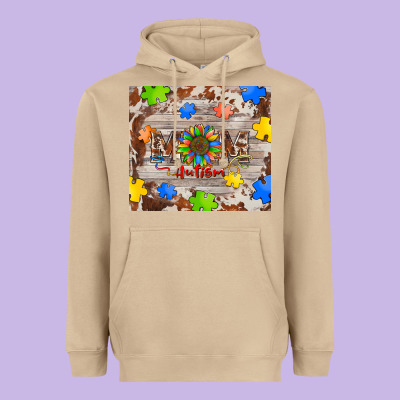 Autism Mom Heavyweight Hoodie Designed By Barkaloodesign