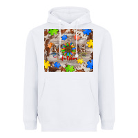 White autism mom Heavyweight Hoodie - BarkalooDesign