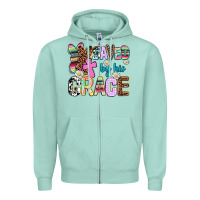 Saved By His Grace Zipper Hoodie | Teevron