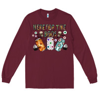 Burgundy here for the boos Long Sleeve Tee - CowhideDigitalArt