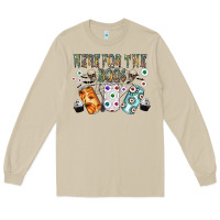 Mushroom here for the boos Long Sleeve Tee - CowhideDigitalArt