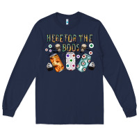 Navy here for the boos Long Sleeve Tee - CowhideDigitalArt