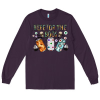 Plum here for the boos Long Sleeve Tee - CowhideDigitalArt
