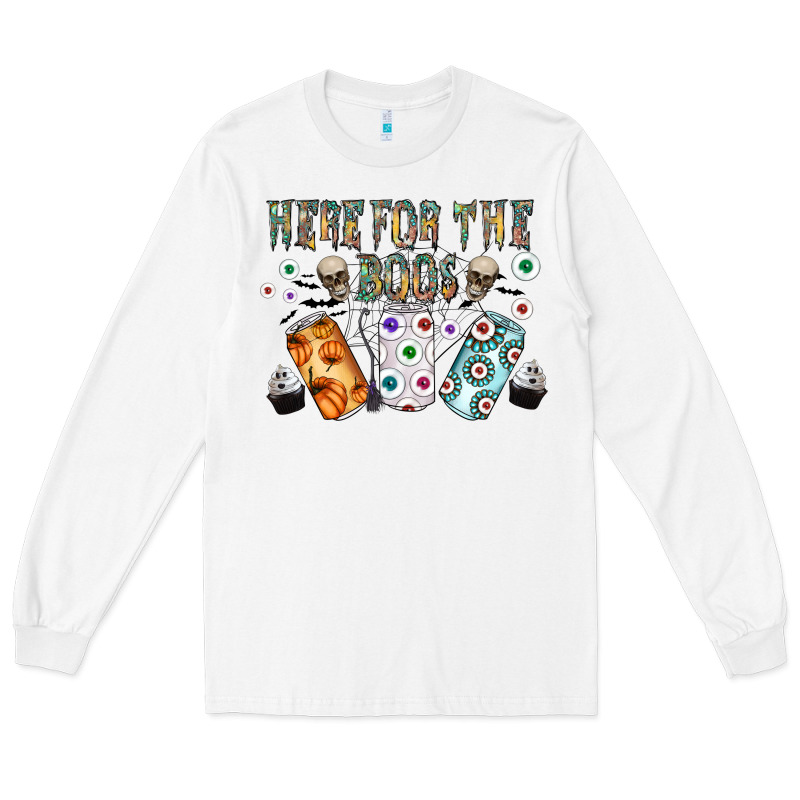 Here For The Boos Long Sleeve Tee by CowhideDigitalArt | Teevron