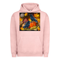 Pigment Salmon Fall Crow Urban Hoodie - LillyAllenDesigns