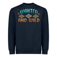 Navy wanted and wild Heavyweight Sweatshirt - MaliasSmallBusiness