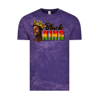 Cloud Purple afro man black king Vintage Tee - texasbilliewilder