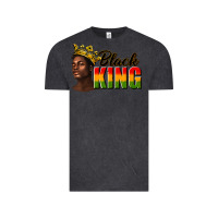 Vintage Black afro man black king Vintage Tee - texasbilliewilder