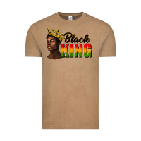 Vintage Coffee afro man black king Vintage Tee - texasbilliewilder