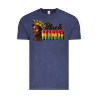 Vintage Denim afro man black king Vintage Tee - texasbilliewilder