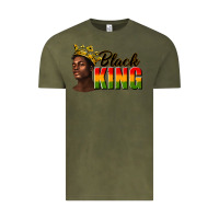 Vintage Olive afro man black king Vintage Tee - texasbilliewilder