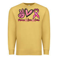 Antique Gold Peace love cure Premium Sweatshirt - NancyCooperArtShop