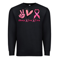 Black Peace love cure Premium Sweatshirt - NancyCooperArtShop