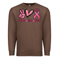 Chestnut Peace love cure Premium Sweatshirt - NancyCooperArtShop