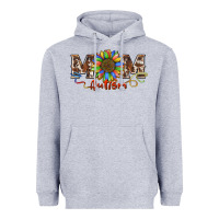 Heather Grey autism mom Heavyweight Hoodie - BarkalooDesign