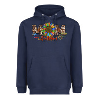 Navy autism mom Heavyweight Hoodie - BarkalooDesign