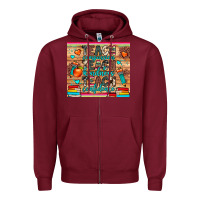 Burgundy teach compassion kindness confidence Zipper Hoodie - JahusDesignShop