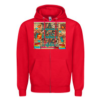 Red teach compassion kindness confidence Zipper Hoodie - JahusDesignShop