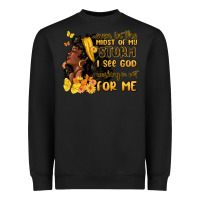 Black even in the midst of my storm i see god Heavyweight Sweatshirt - MaliasSmallBusiness