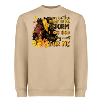 Mushroom even in the midst of my storm i see god Heavyweight Sweatshirt - MaliasSmallBusiness