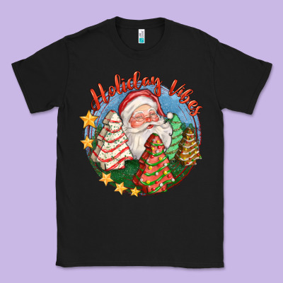 Holiday Vibes Classic Tee Designed By Fadigitalartstudio