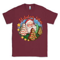 Burgundy holiday vibes Classic Tee - FaDigitalArtStudio