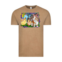 Vintage Coffee Easter Farm Chicks And Bunny Vintage Tee - RanaPortraitStore