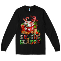 Black tis the season Long Sleeve Tee - FaDigitalArtStudio