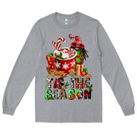 Heather Grey tis the season Long Sleeve Tee - FaDigitalArtStudio