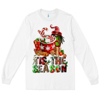 White tis the season Long Sleeve Tee - FaDigitalArtStudio