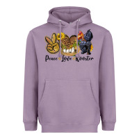 Lavender peace love rooster Heavyweight Hoodie - LillyAllenDesigns